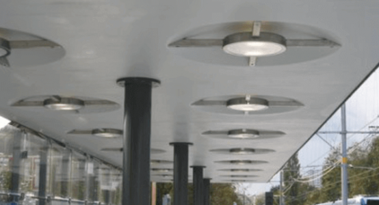 Composite-roof-train-station-lightweight-canopy-markise-GRP-carbon-Holland-Composites
